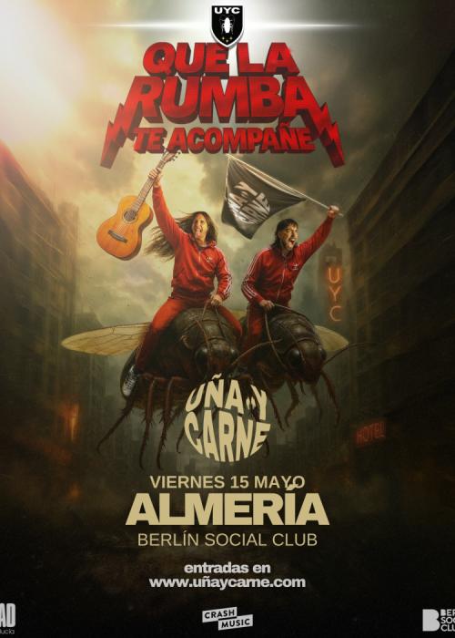 Cartel de Concierto de Uña y Carne en Almería