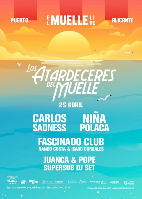 Cartel de Concierto de Carlos Sadness + Niña Polaca en Alicante