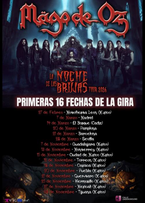 Cartel de Concierto de Mägo de Oz en Córdoba