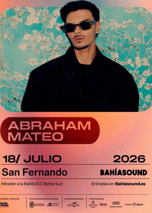 Cartel de Concierto de Abraham Mateo en Cádiz