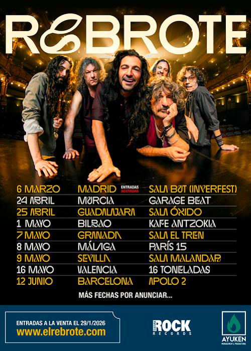 Cartel de Concierto de El Rebrote de Uoho en Granada