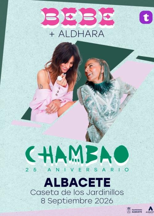 Cartel de Concierto de Chambao + Bebe en Albacete