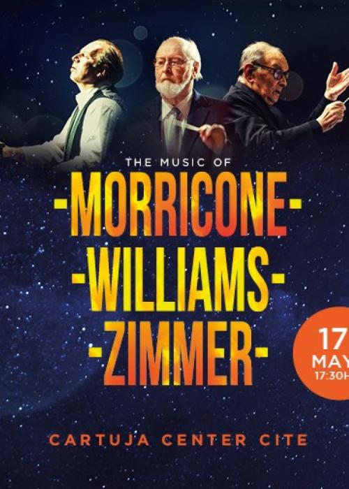 Cartel de Concierto de Morricone - Zimmer - Williams en Sevilla