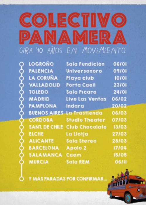 Cartel de Concierto de Colectivo Panamera en Pamplona