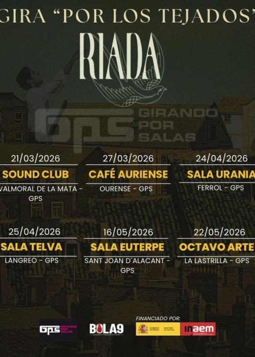 Cartel de Concierto de Riada en Alicante