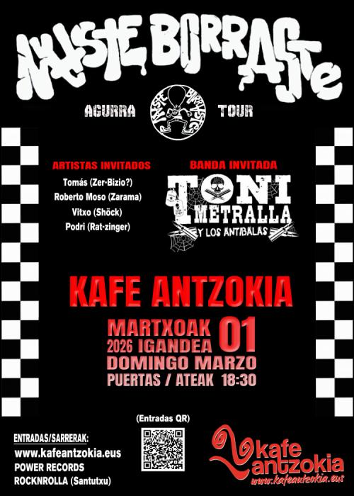 Cartel de Concierto de NASTE BORRASTE + TONI METRALLA Y ARTISTA INVITADOS en Bilbao