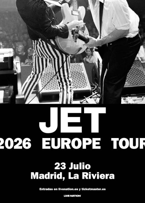 Cartel de Concierto de Jet en Madrid