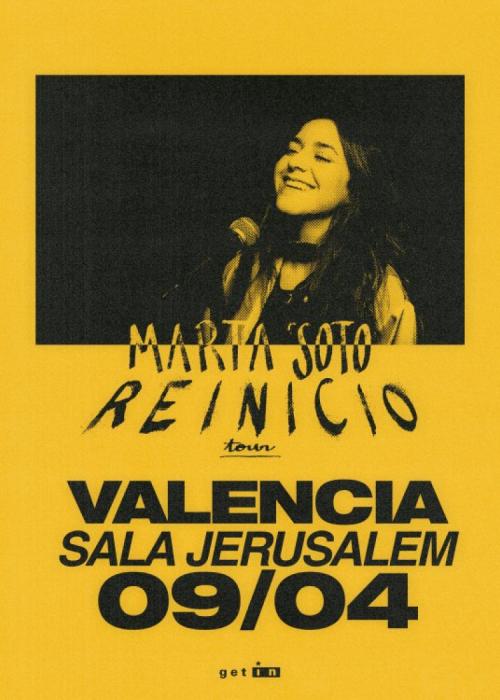 Cartel de Concierto de Marta Soto en Valencia