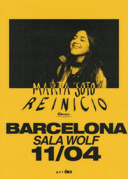 Cartel de Concierto de Marta Soto en Barcelona