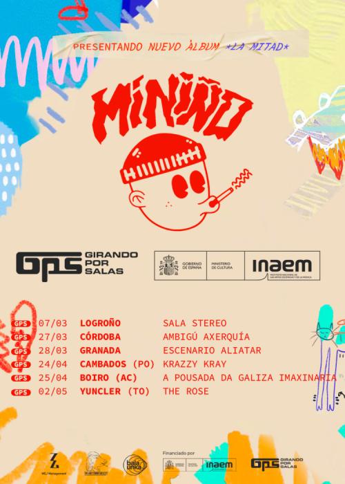 Cartel de Concierto de Miniño en Logroño