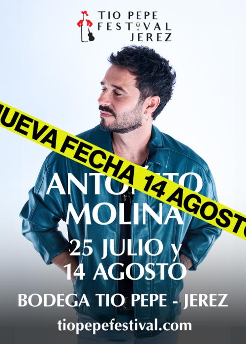 Cartel de Concierto de Antoñito Molina en Jerez de la Frontera (Nueva Fecha)
