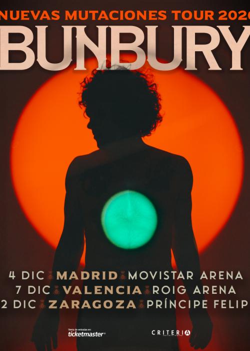 Cartel de Concierto de Bunbury en Valencia