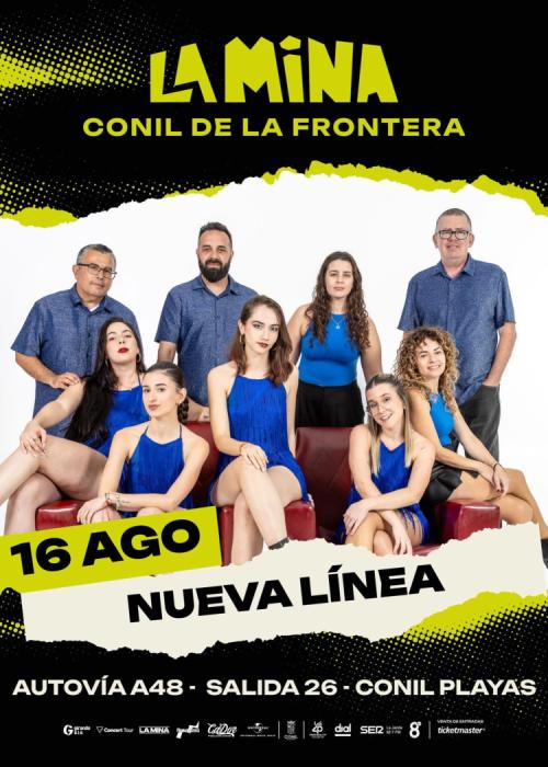 Cartel de Concierto de la Orquesta Nueva Línea en Conil de la Frontera