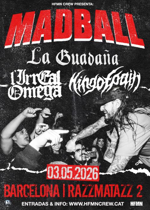 Cartel de Concierto de Madball en Barcelona