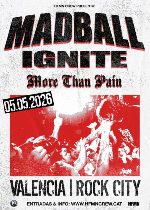 Cartel de Concierto de Madball en Valencia