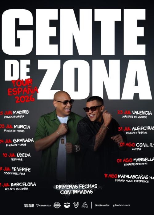 Cartel de Concierto de Gente de Zona en Granada