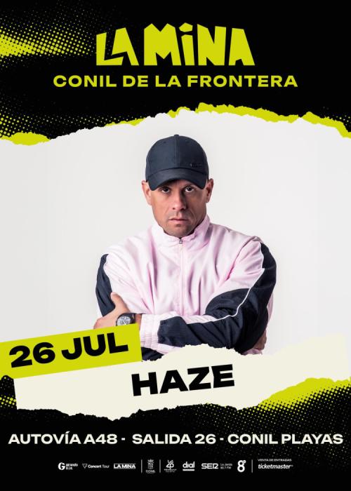 Cartel de Concierto de Haze en Conil de la Frontera