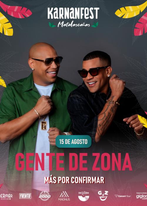 Cartel de Concierto de Gente de Zona en Matalascañas - Huelva
