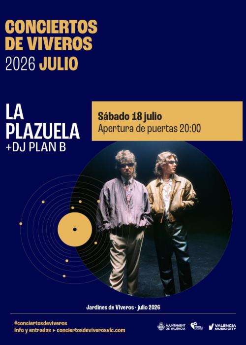 Cartel de Concierto de La Plazuela en Valencia