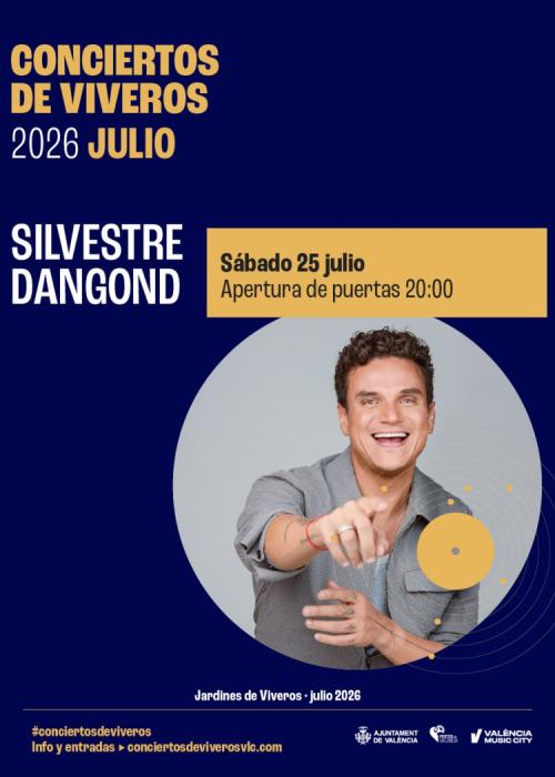 Cartel de Concierto de Silvestre Dangond en Valencia