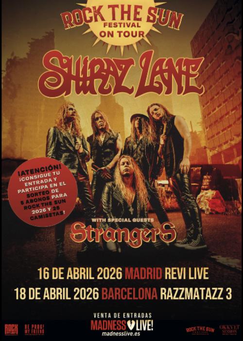 Cartel de Concierto de Shiraz Lane en Barcelona