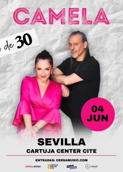 Cartel de Concierto de Camela en Sevilla
