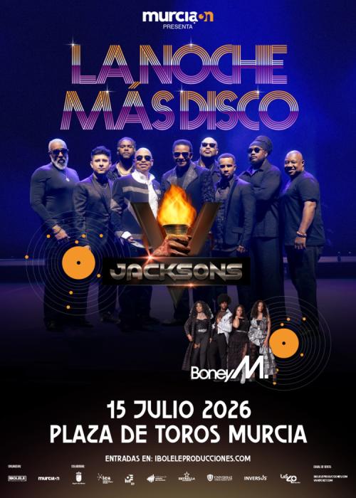 Cartel de Concierto de The Jacksons en Murcia