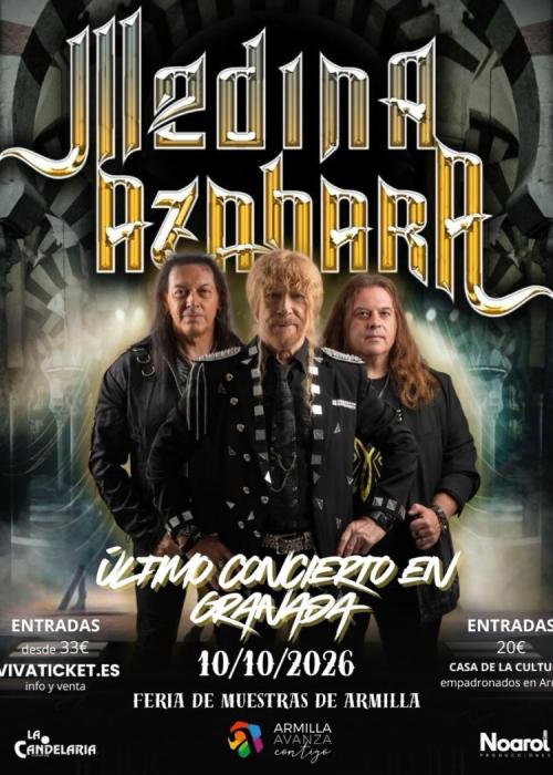 Cartel de Concierto de Medina Azahara en Granada