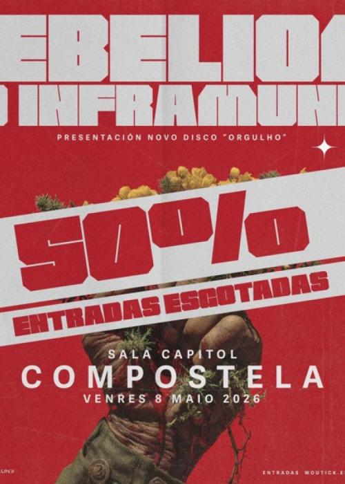 Cartel de Concierto de Rebeliom Do Inframundo en Santiago de Compostela