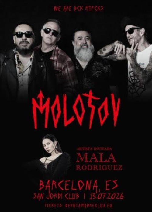 Cartel de Concierto de Molotov en Barcelona
