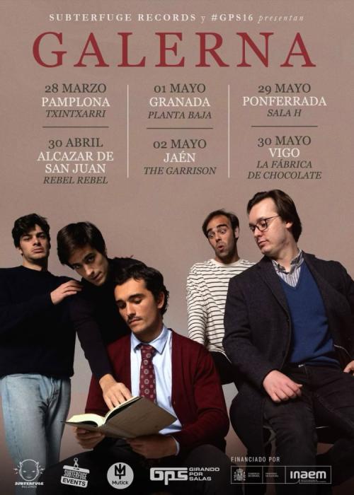 Cartel de Concierto de Galerna en Granada