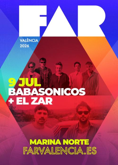 Cartel de Concierto de Babasonicos en Valencia