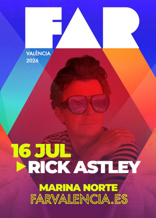 Cartel de Concierto de Rick Astley en Valencia