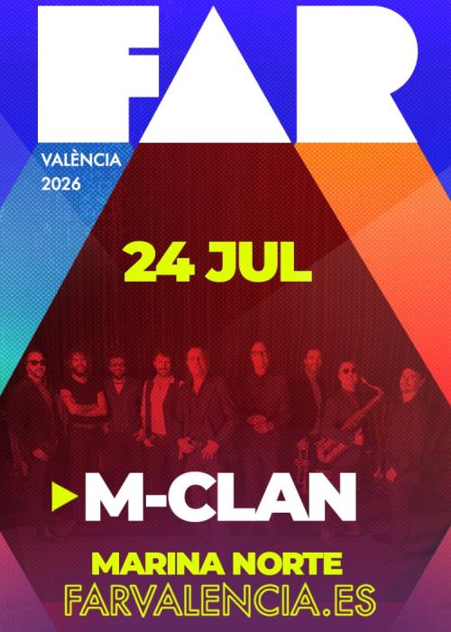 Cartel de Concierto de M Clan en Valencia