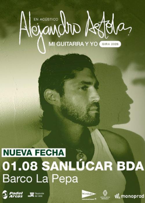Cartel de Concierto de Alejandro Astola en Sanlúcar de Barrameda