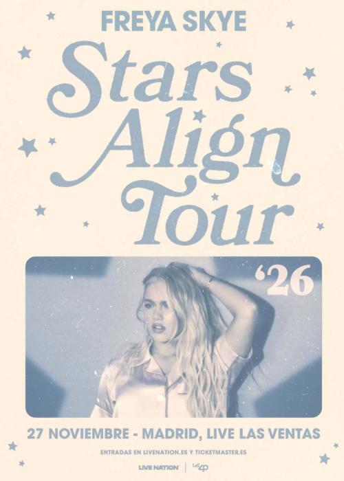 Cartel de Concierto de Freya Skye en Madrid