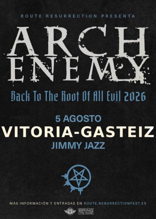 Cartel de Concierto de Arch Enemy en Vitoria-Gasteiz