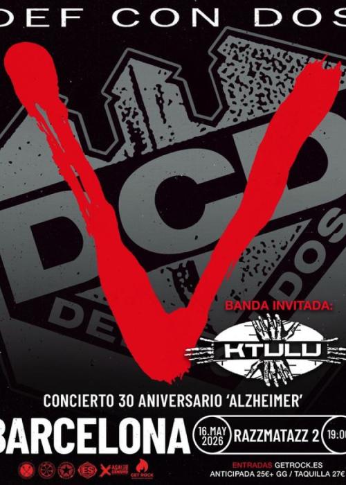 Cartel de Concierto de Def con Dos en Barcelona