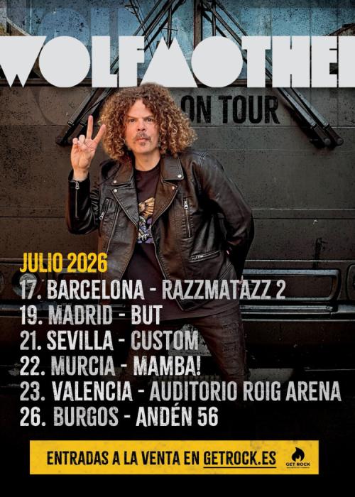 Cartel de Concierto de Wolfmother en Burgos