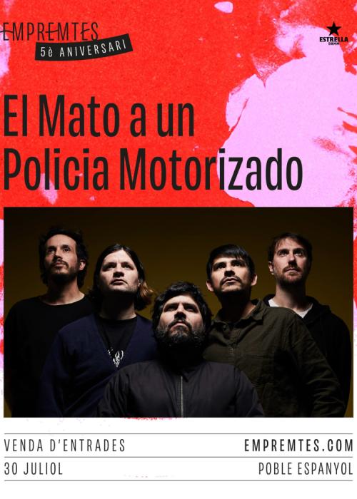 Cartel de Concierto de El Mató a un Policía Motorizado en Barcelona