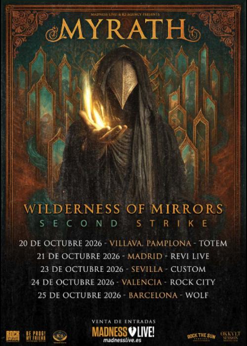 Cartel de Concierto de Myrath en Barcelona