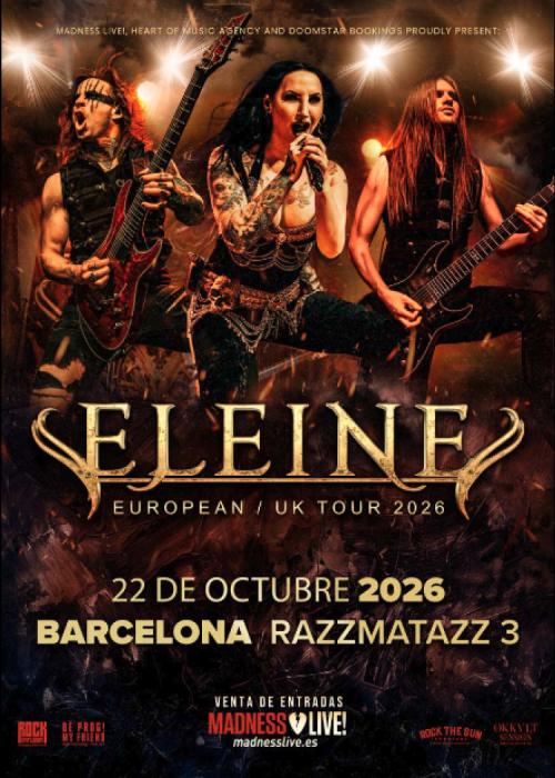 Cartel de Concierto de Eleine en Barcelona