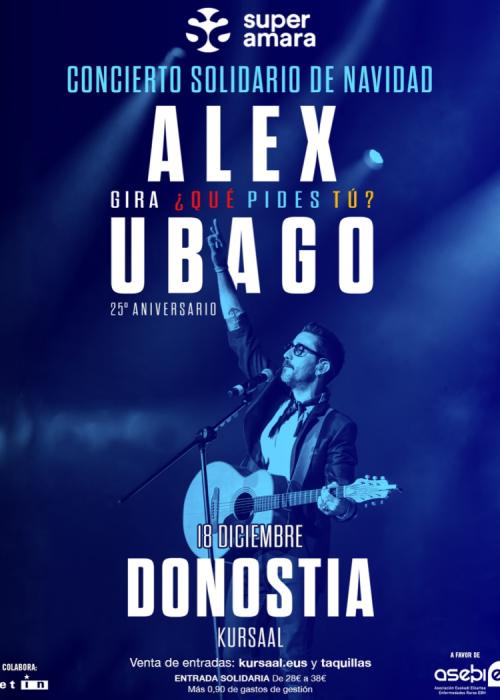 Cartel de Concierto de Alex Ubago en Donostia