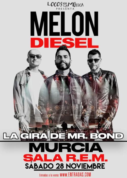 Cartel de Concierto de Melón Diesel en Murcia