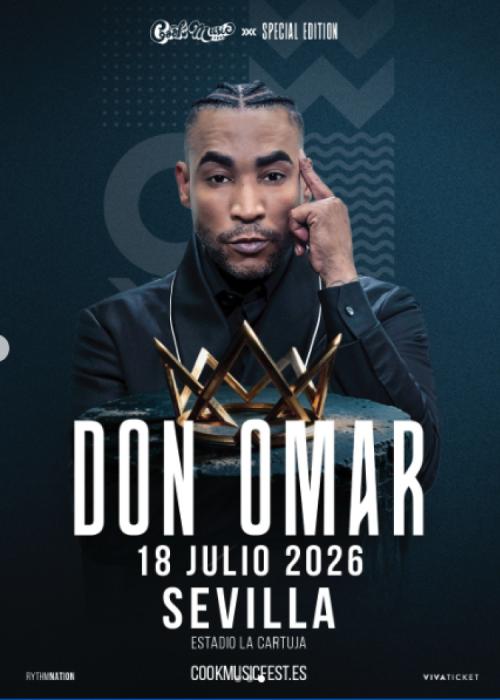Cartel de Concierto de Don Omar en Sevilla