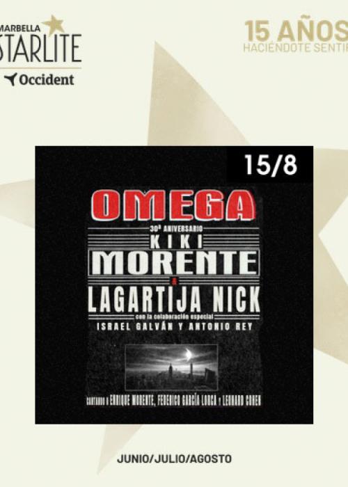 Cartel de Omega de Morente en Marbella