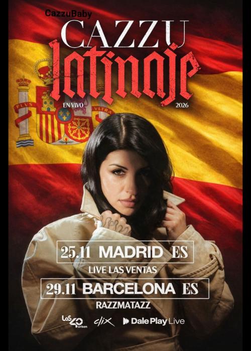 Cartel de Concierto de Cazzu en Madrid