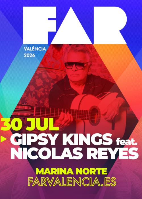 Cartel de Concierto de Gipsy Kings en Valencia
