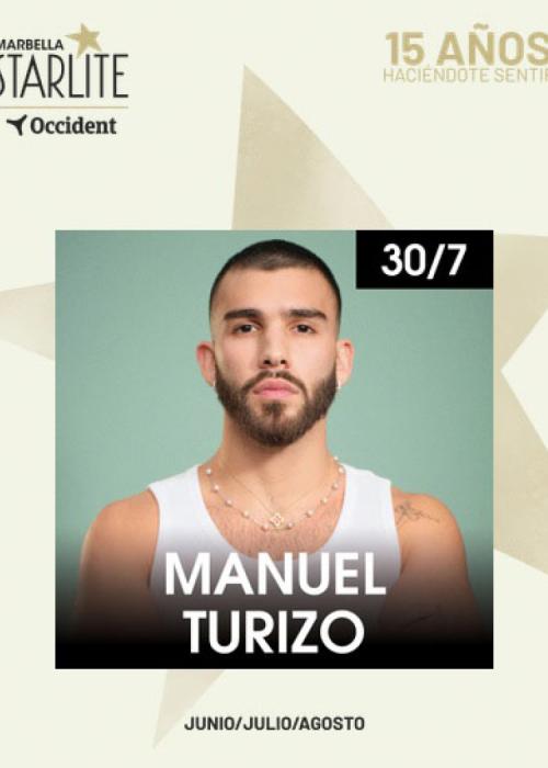 Cartel de Concierto de Manuel Turizo en Marbella