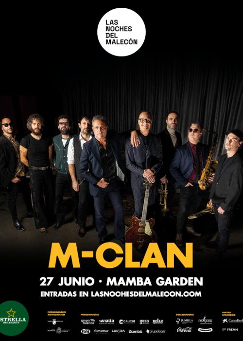 Cartel de Concierto de M Clan en Murcia